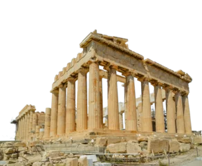 Fototapete Athen parthenon athens greece isolated for background