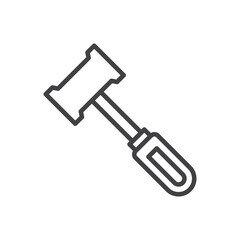 Hammer tool icon sign symbol vector