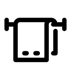Cotton Towel Line Icon