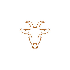 Handsome goat head design for business, icon, web, symbol, logo, design, simple, template, element, vector, illustration, image, product, idea, label, brand, emblem, mascot, concept, background