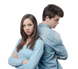 Young couple arguing