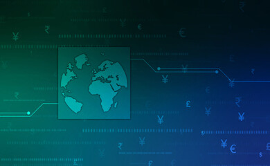 Internet binary data code computing or transmission process,Internet data transmission, Binary Code Background, Digital Abstract technology background