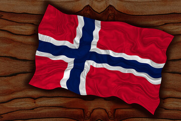 National flag  of Norway. Background  with flag  of Norway