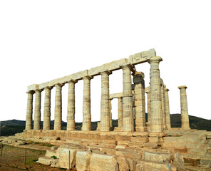 sounio poseidon ancient temple in athens greece