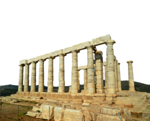 sounio poseidon ancient temple in athens greece