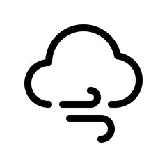 Editable windy cloud vector icon. Part of a big icon set family. Perfect for web and app interfaces, presentations, infographics, etc