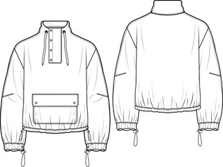 sketch of a sweatshirt drawing, fleece