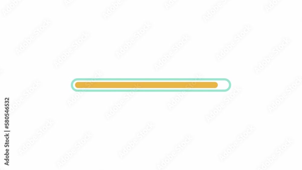 Fototapete animated line progress bar preloader. status. waiting process. 4k video footage with alpha channel t