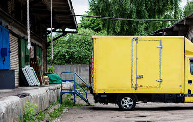 yellow micro van.