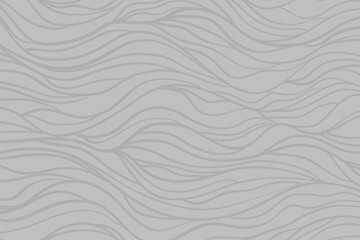 Waved pattern. Abstract texture with lines. Background with stripes and waves. Print for banners, posters, flyers and textiles. Black and white illustration for design