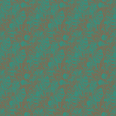 Halftone Grunge Boho Repeating Pattern Design