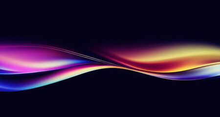 Color Wave In Motion Abstract