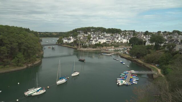 The old harbor of Le Bono (Vannes Morbihan, Brittany, France)