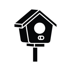 bird house icon vector design template in white background