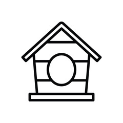 bird house icon vector design template in white background