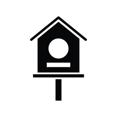 bird house icon vector design template in white background