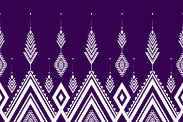 Border tribal pattern background. Geometric ethnic seamless pattern traditional. Mexican style. Design for wallpaper, illustration, fabric, clothing, carpet, textile, batik, embroidery.