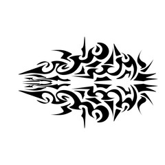 Obraz premium Illustration of a tribal tattoo with a aesthetic shape. Perfect for stickers, clothes stickers, hats, shoes, posters, banners, book covers, icons