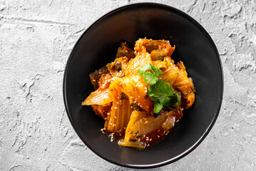 Kimchi of the Chinese cabbage in bowl
