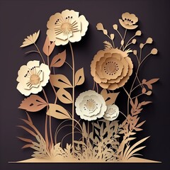 Paper cutout - flowers