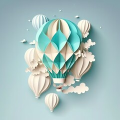 Paper cutout - balloon