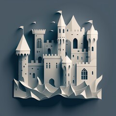 Paper cutout - castle