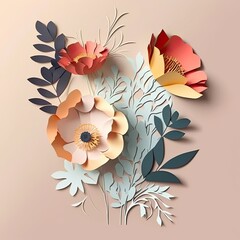 Paper cutout - flowers