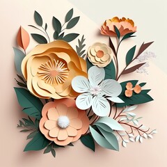 Paper cutout - flowers