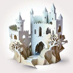 Paper cutout - castle