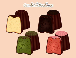 set of bakery canelle