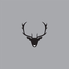 deer head silhouette vector