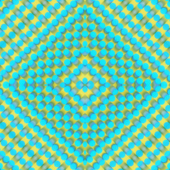 Kaleidoscopic background from a group of inclined cylindrical shapes. 3d rendering digital illustration