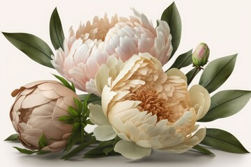 Happy Easter;Easter flowers most popular in design: Peonies - These beautiful flowers are a popular choice for Easter decorations and are often used in spring weddings and events.