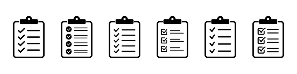 Clipboard and checklist icon. Project management, questionnaire icon. To do list vector icon for web site and app design.