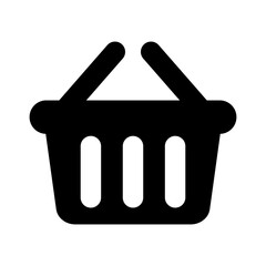 Shopping basket icon - vector illustration. Shop cart, bag, online purchase, retail vector illustration design on white background.