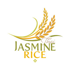 paddy rice premium organic natural product banner ,logo template design