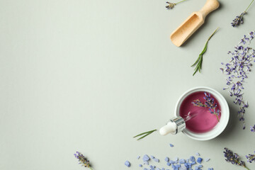 Fototapeta na wymiar Body care and skin care cosmetic - lavender oil