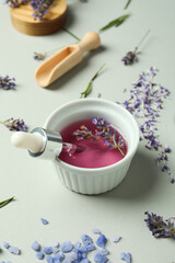 Obraz na płótnie Canvas Body care and skin care cosmetic - lavender oil