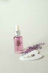 Obraz na płótnie Canvas Body care and skin care cosmetic - lavender oil