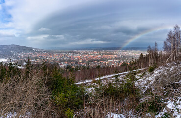 Goslar mit Regenbogen