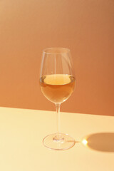Concept of delicious alcohol drink, tasty wine