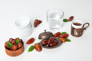 Concept of sweet and tasty food, dates