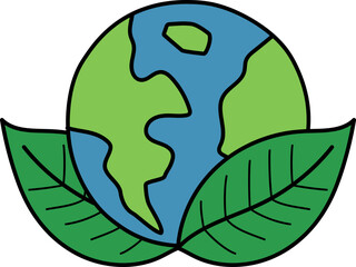 Ecology decorative design element for website, presentation, flyer, brochure, printing, application.