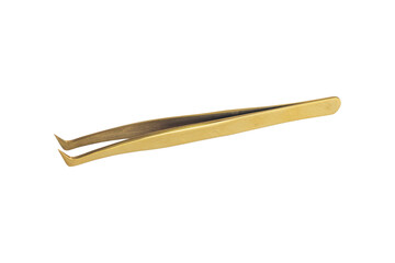 eyelash tweezers isolated from background