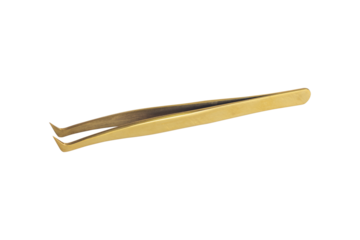 eyelash tweezers isolated from background