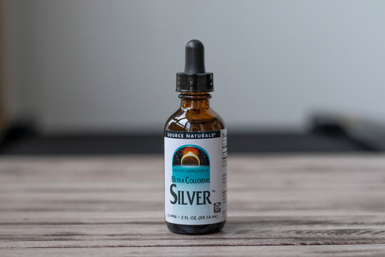 IRPEN, UKRAINE, DECEMBER 2 20222, Source Naturals, Ultra Colloidal Silver - natural antibiotic, Illustrative Editorial.