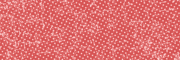 Vector background in comic book style with polka dots and scratched texture. Retro pop art design.