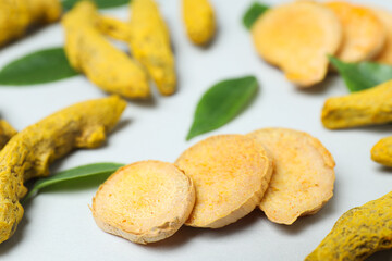 Fragrant seasoning - turmeric, one of the main ingredients in Indian curry