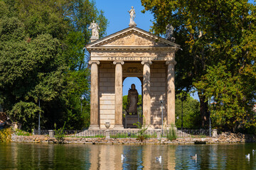 Temple of Aesculapius In Rome, Italy