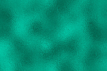 Teal green foil texture , shiny metallic background with glass effect for web use © i_fleurs
